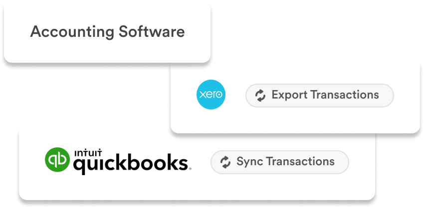 Accounting integrations including QuickBooks and Xero